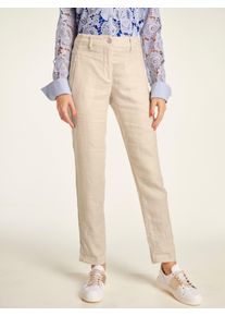 Heine Witt Damen Leinenhose mit Längsnähten, beige, Größe 40, 100% Leinen