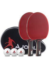 Joola Tischtennisschläger »Tischtennis-Set Duo Pro«, (Set, 6 tlg., mit Bällen-mit Tasche) bunt