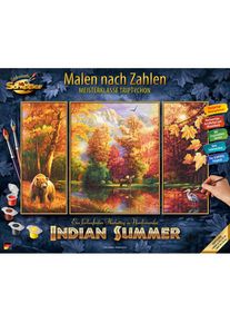 Schipper Malen nach Zahlen »Meisterklasse Triptychon - Indian Summer«, Made in Germany bunt
