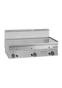 MBM Gas-Grillplatte Serie 66 - 100/60 glatt, verchromt Tischgerät | Griddleplatte | Plancha Grill | Bratplatte, Gastronomie-Bedarf