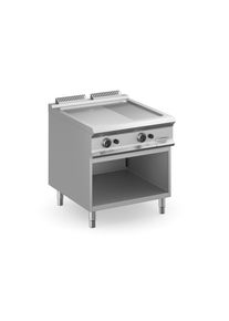 MBM Gasgrillplatte Dexion Lux 980 - 80/90 2/3 glatt, 1/3 gerillt | Griddleplatte | Plancha Grill | Bratplatte, Gastronomie-Bedarf