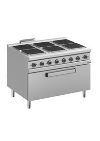 MBM Elektroherd Serie 98 - 120/90 quadratische Kochfelder mit grossem Elektrobackofen, Gastronomie-Bedarf