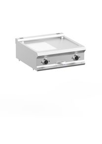 MBM Elektrogrillplatte Dexion Lux- 700 - 70/73 ½ glatt, ½ gerillt - Tischgerät - 10 kW | Griddleplatte | Plancha Grill | Bratplatte, Gastronomie-Bedarf