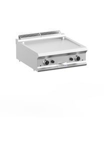 MBM Gasgrillplatte Dexion Lux- 700 - 70/73 glatt - Tischgerät - 14 kW | Griddleplatte | Plancha Grill | Bratplatte, Gastronomie-Bedarf