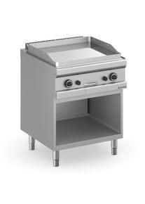MBM Gasgrillplatte Serie 77 - 70/70 glatt, verchromt | Griddleplatte | Plancha Grill | Bratplatte, Gastronomie-Bedarf