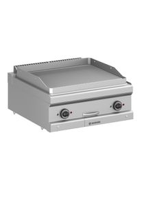 MBM Elektrogrillplatte Serie 77 - 70/70 gerillt - Tischgerät | Griddleplatte | Plancha Grill | Bratplatte, Gastronomie-Bedarf
