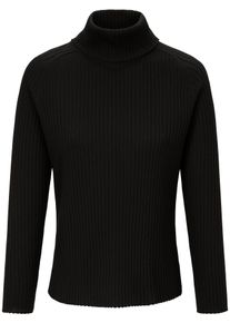 Peter Hahn - Rollkragen-Pullover aus 100% Schurwolle-Merino, schwarz, Gr. 40, Schurwolle