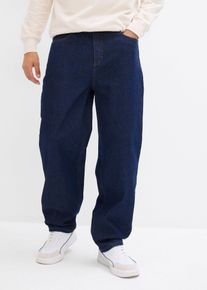 Loose Fit Stretch-Jeans Straight in blau, Grösse 36, 99% Baumwolle, bonprix