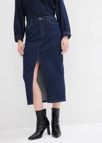 Column Jeansrock in blau, Grösse 52, 98% Baumwolle, bonprix