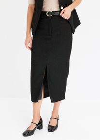 Bleistiftrock Bouclé in schwarz, Grösse 38, bonprix