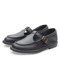 Punto Pigro Damen-Loafer mit Riemen Schwarz 37