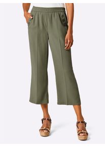 Witt Damen Culotte mit Dehnbund, khaki, Größe 18, 100% Lyocell