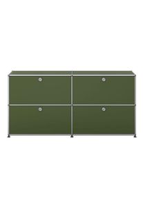 USM Haller Sideboard mit 4 Klapptüren – QUICK SHIP Olivgrün