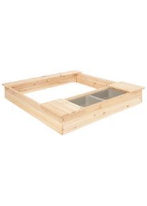 Pinolino® Sandkasten »Lennart«, BxLxH: 112x118x18 cm beige natur