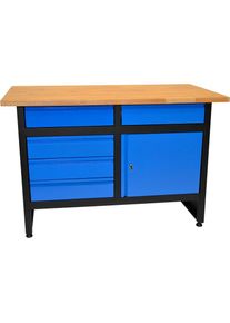 Güde GÜDE Werkbank »GW 5/1«, Höhe/Länge: 84x120 cm blau blau/schwarz