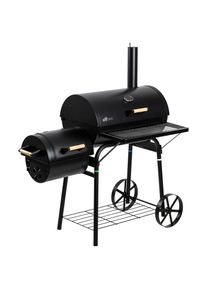 El Fuego Smoker »Dakota«, BxTxH: 122x66x133 cm schwarz Grills