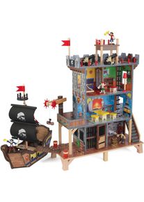 KidKraft® Puppenhaus »Pirate's Cove Spielset«, inklusive Möbel bunt Puppenhäuser