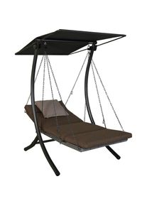 Angerer FREIZEITMÖBEL Hollywoodschaukel »Luxus Smart olive«, BxTxH: 100x145x160 cm grün olive + olive