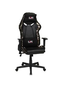 Duo Collection Chefsessel »Game-Rocker G-30«, Kunstleder-Stoff-Microfaser, Gaming Chair in Camouflage Optik grün schwarz/camouflage grün
