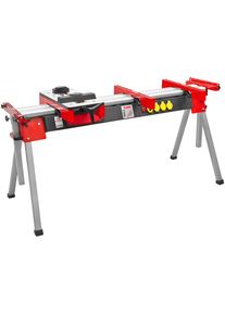 HOLZMANN-MASCHINEN HOLZMANN Werkbank »USK2760«, Breite:150 cm, inkl. Werkstückspanntisch rot integrierte 4-fach 230V Steckerleiste und Staufach