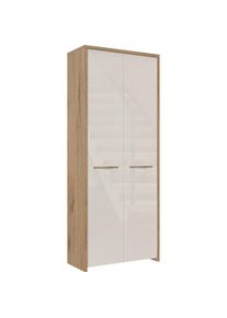 Home Affaire Garderobenschrank »Gala«, hochwertig UV lackiert, Soft-Close-Funktion beige beige/Pacific Walnuss Decor Home Affaire – Landhausmöbel...
