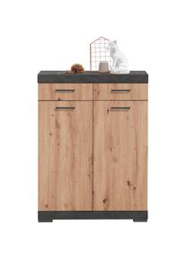 FMD Garderobenschrank braun Matera / Artisan Eiche Made in Germany