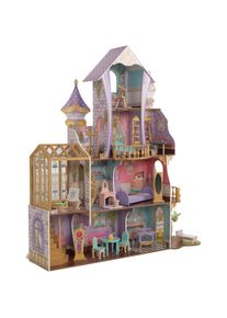 KidKraft® Puppenhaus »Zauberschloss mit Wintergarten«, mit Licht und Sound bunt Puppenhäuser