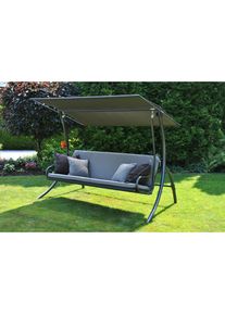 Angerer FREIZEITMÖBEL Hollywoodschaukel »Elegance Style«, inkl. Auflagen und Zierkissen grau grau + grau