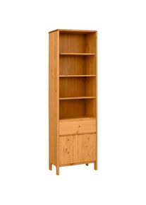 OTTO products Hochschrank »Jorrick«, Breite 60 cm, Massivholz Kiefer mit Bio Öl/Wachs behandelt beige natur