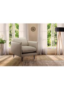 Inosign Sessel »Somba«, mit dickem Keder und eleganter Optik beige