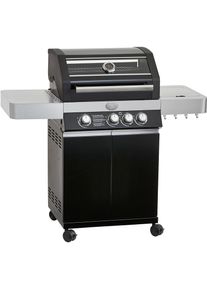 Rösle RÖSLE Gasgrill »BBQ-Station VIDERO, 25519«, G3 Schwarz, 3 Haupt- und 1 Seitenbrenner, beleuchtete Drehknöpfe schwarz Grills