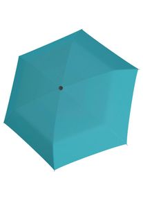 Doppler® Taschenregenschirm »Carbonsteel Slim uni, summer blue« blau