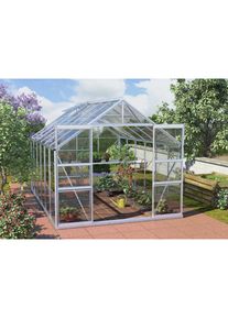 Konifera Gewächshaus »Calisto 9900«, (Sicherheitsglas) silberfarben Gewächshäuser