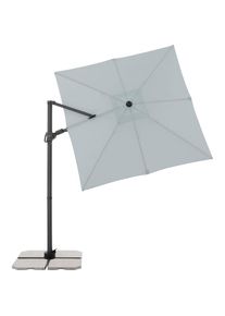 Doppler® Sonnenschirm »Derby«, (Derby), Rahmenständer grau Hellgrau