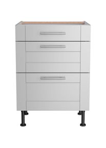 Optifit Unterschrank »Ahus«, Breite 60 cm grau hellgrau matt/hellgrau