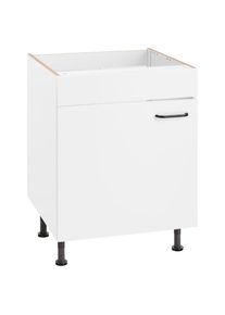 Optifit Spülenschrank »Elga«, mit Soft-Close-Funktion, höhenverstellbaren Füßen, Breite 60 cm weiß weiß/weiß
