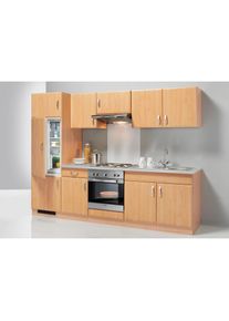 Wiho-Küchen WIHO KÜCHEN Küchenzeile »Prag«, mit E-Geräten, Breite 270 cm - Set 1 braun buchefarben