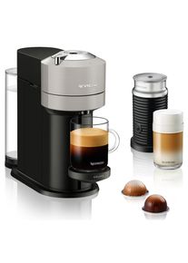 Nespresso Kapselmaschine »XN911B Vertuo Next Bundle von Krups«, inkl. Aerroccino Milchaufschäumer, Willkommenspaket mit 12 Kapseln grau Kaffeemaschine