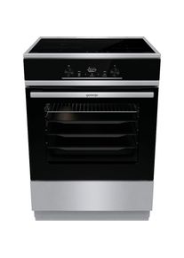 Gorenje Induktions-Standherd »GEIT6E80XPG«, GEIT6E80XPG, Pyrolyse-Selbstreinigung schwarz Bratenthermometer