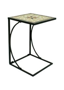 Garden Pleasure Beistelltisch »Amarillo« rot schwarz/braun/rot