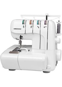 Medion&reg; Overlock-N&auml;hmaschine &raquo;MD 18030&laquo;, N&auml;hen mit 3 oder 4 F&auml;den gleichzeitig wei&szlig; N&auml;hmaschinen