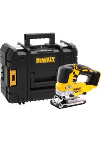 Dewalt Akku-Stichsäge »DCS334NT-XJ«, Basisversion (ohne AKKU & Netzteil) schwarz Großdimensionierter Gasgebe-Sicherheitsschalter mit lock-off-Funktion