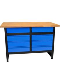 Güde GÜDE Werkbank »GW 8S«, Höhe/Länge: 84x120 cm blau blau/schwarz