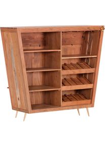 GUTMANN FACTORY Barschrank »Bonnie«, mit Wiener Geflecht Rattan Geflecht in der Front beige natur