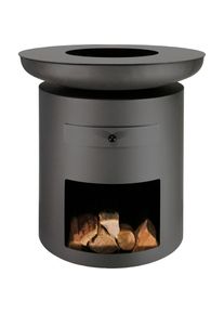 Buschbeck Holzkohlegrill »Grillsäule Sioux«, BxH: 80x88cm schwarz