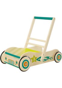 Roba® Lauflernwagen, aus Holz mit Bremse bunt Lauflernhilfen
