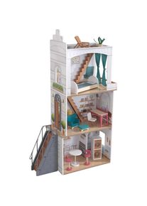 KidKraft® Puppenhaus »Rowan«, mit Balkon und Dachterrasse weiß Puppenhäuser