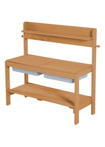 Roba® Outdoor-Spielküche »Gartenküche FUN«, braun braun holzfarben/grau