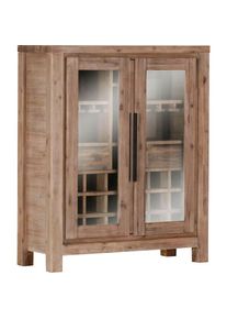GUTMANN FACTORY Barschrank »Tulsa«, mit viel Platz zum Verstauen von Flaschen und Gläsern bunt Braun multicolor