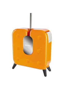 Spirella WC-Garnitur »CUBE«, aus Kunststoff, WC-Bürste und Toilettenpapierhalter 2 in 1, orange orange